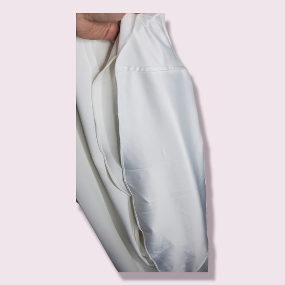 BHLDN Badgley Mischka Heather Ivory Wedding Gown Ruffled Back Women's Size 0 - Picture 1 of 13